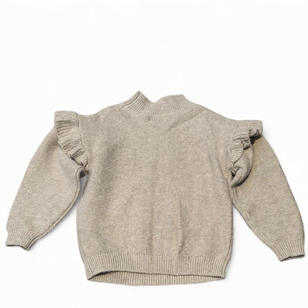 Old Navy Oatmeal Toddler Mock Neck Knit Sweater - Picture 2 of 6